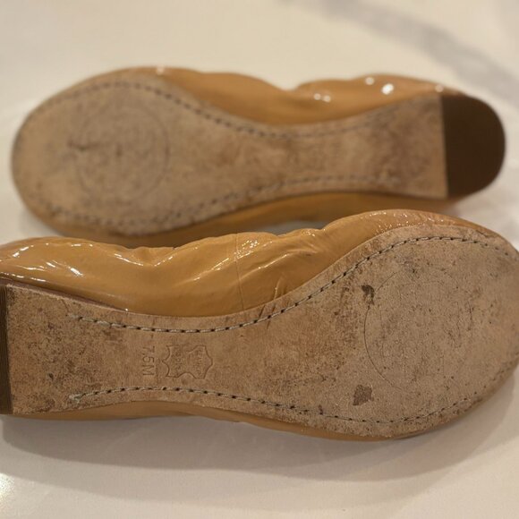 Tory Burch 'Caroline' Elastic Trim Ballerina Flat Size 7.5 - Picture 8 of 10